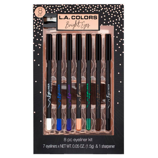 La Colors Set 8 Lapices y Sacapuntas Bright Eyes - L.A. Colors - 1