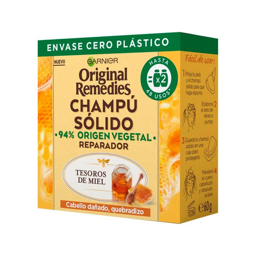 Champú Solido - Original Remedies - Garnier: Tesoros de Miel - 1