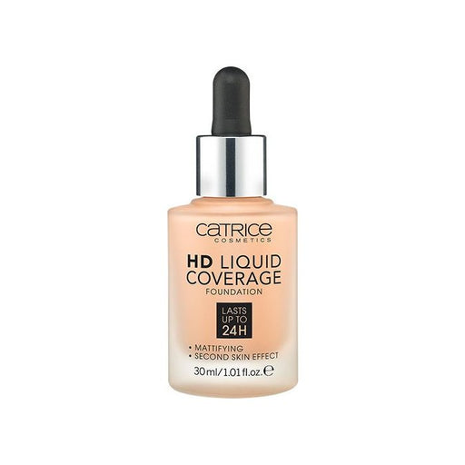 Base de Maquillaje Hd Liquid Coverage - Catrice : -Base de Maquillaje HD Liquid Coverage - 030 Sand Beige - 1