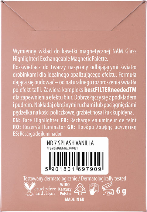 Iluminador Glass en godet - Efecto Iridiscente - Godet 1 unidad - Nam : N7 - 2