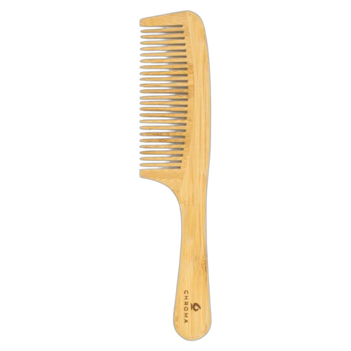 Peine de bambú ideal para desenredar con mango - Chroma - 1