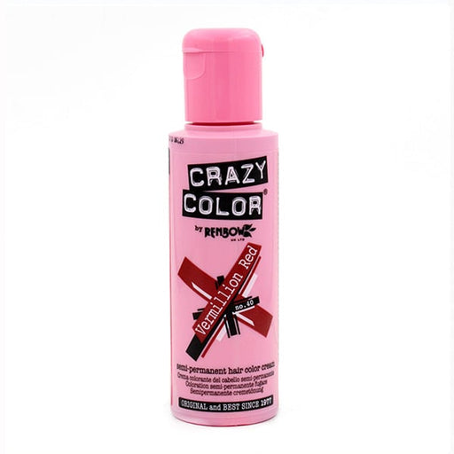 Tinte Semi Permanente sin Amoniaco 100ml - Crazy Color : 40 - Vermillion Red - 1