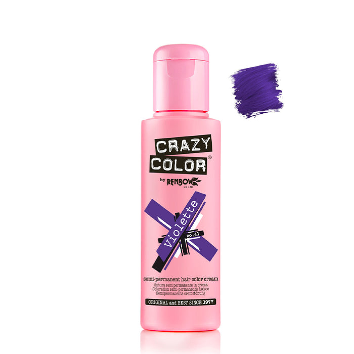 Tinte Semi Permanente sin Amoniaco 100ml - Crazy Color : 43 -  Violette - 1