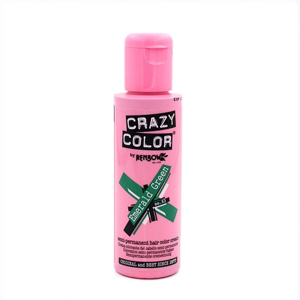 Tinte Semi Permanente sin Amoniaco 100ml - Crazy Color : 53 -  Emerald Green - 1