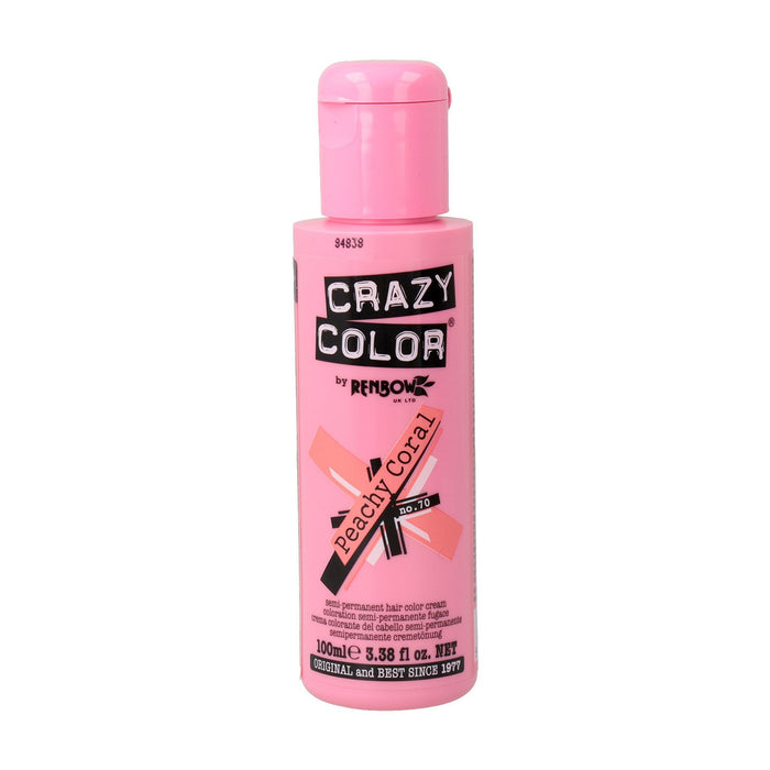 Tinte Semi Permanente sin Amoniaco 100ml - Crazy Color : 70 -  Peachy Coral - 1