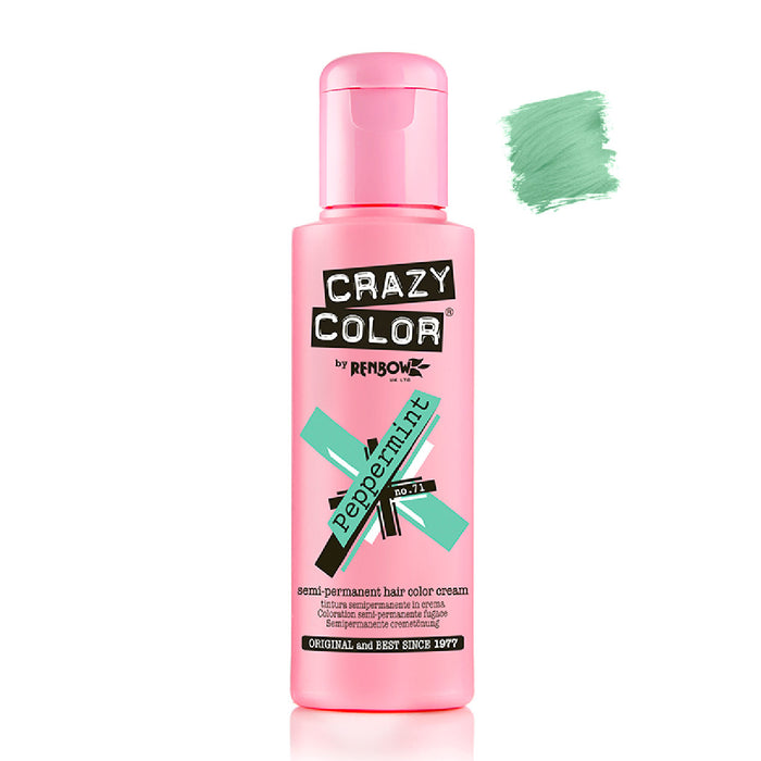 Tinte Semi Permanente sin Amoniaco 100ml - Crazy Color : 71 -  Peppermint - 1