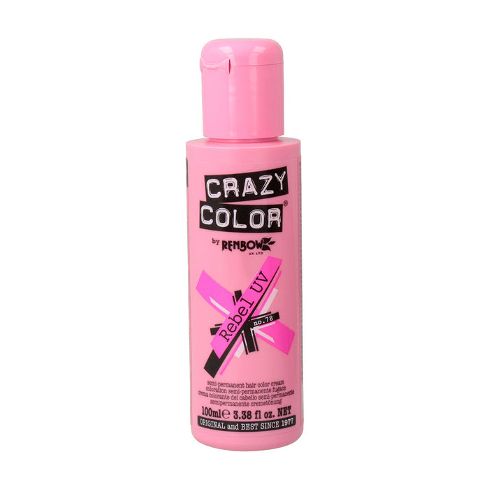 Tinte Semi Permanente sin Amoniaco 100ml - Crazy Color : 78 -  Rebel UV - 1