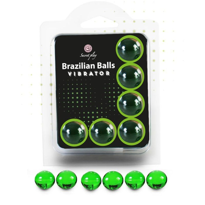Set 6 Bolas Lubricantes Brazilian Balls Vibratorias - Secretplay Cosmetic - Secret Play - 1