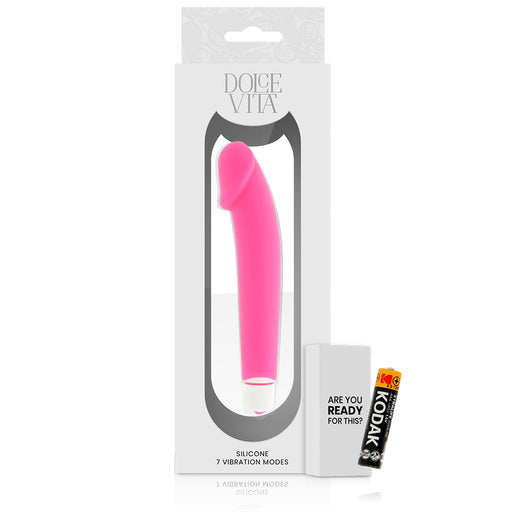 Realistic Vibrador Silicona Rosa - Dolce Vita - 1