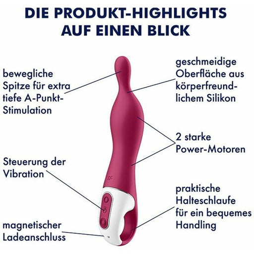 A-mazing 1 Vibrador Punto a - Berry - Satisfyer - 2