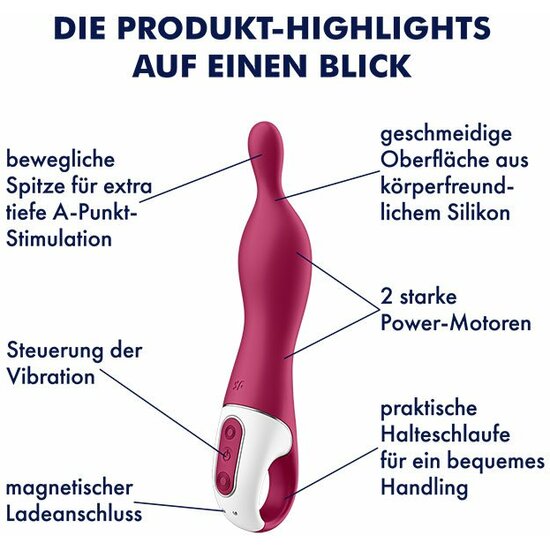 A-mazing 1 Vibrador Punto a - Berry - Satisfyer - 2