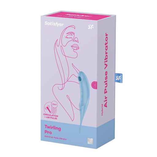 Twirling Pro Estimulador y Vibrador - Azul - Satisfyer - 1