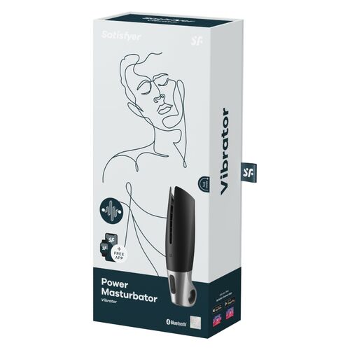 Power Masturbator - Negro y Plata - Satisfyer - 1
