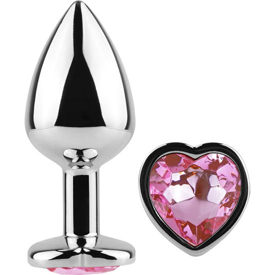 Secret Play - Metal Butt Plug Corazón Fucsia Talla S 7 cm - Secret Play - 3