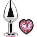Secret Play - Metal Butt Plug Corazón Fucsia Talla S 7 cm - Secret Play - 3