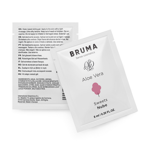 Gel Deslizante con Aloe Vera Sabor a Nube 6 ml - Bruma - 1