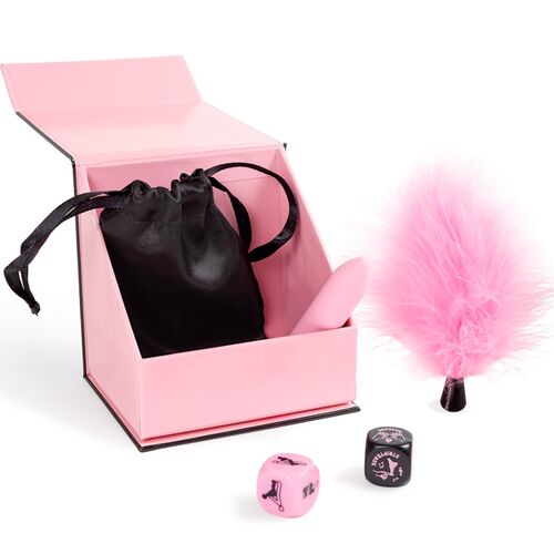 Caja de Placeres para Parejas con Dados, Bala Vibradora y Plumero - Secret Pleasures Box - Secret Play - 2