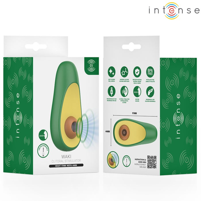 INTENSE - WAKI Estimulador Succionador de Clítoris Aguacate - Intense - 9