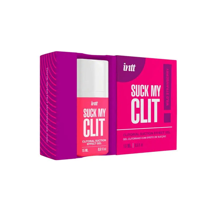 Suck My Clit Gel Efecto Succión Fresas Silvestres 15 ml - Intt - 2