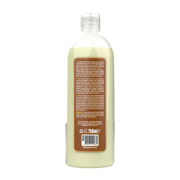 Gel de Baño Dona Flora Aromas 750 ml - Dona Flora : Coco y Piña - 2