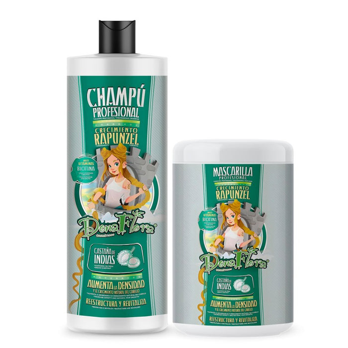 Pack Crecimiento Capilar Rapunzel - Champú y Mascarilla