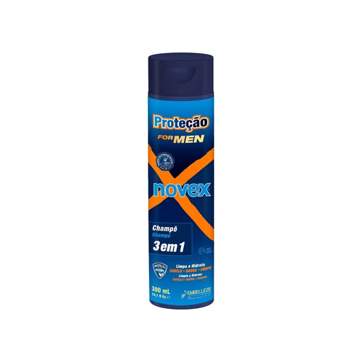 Protection for Men Shampoo 3 in 1 (hair - Beard - Body) 300ml - Novex - 1