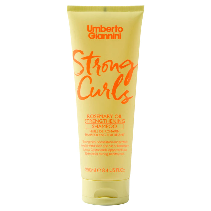 Strong Curls Rosemary Oil Shampoo 250ml - Umberto Giannini - 1