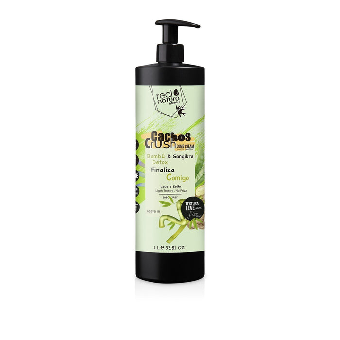 Creme de Pentear Cachos Crush Bambú e Gencigre 1lt - Real Natura - 1