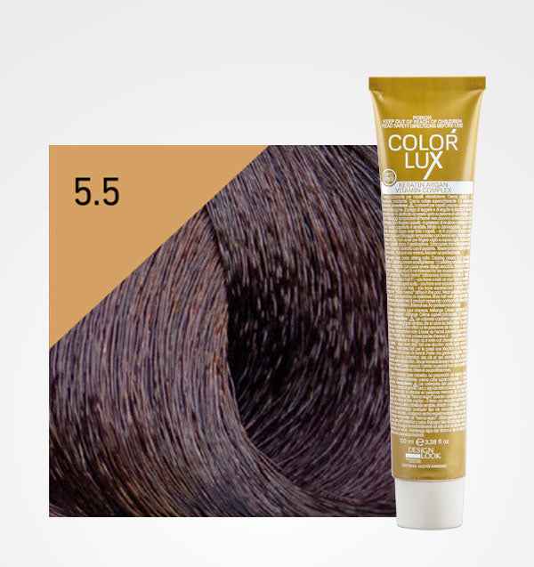 Tinte en Crema Color Lux 100ml - Design Look : 5.5 Castaño Claro Caoba - 1