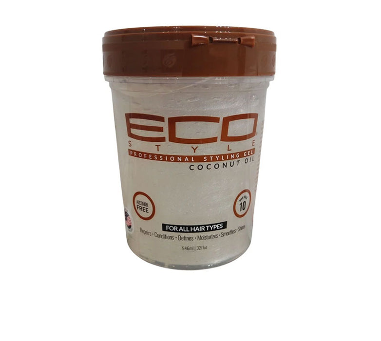 Gel Fijador Efecto Gomina - Aceite de Coco - Eco Styler : 946 ml - 1
