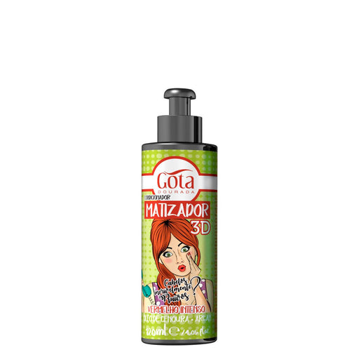 Acondicionador Matizados 3D - Vermelho Intenso - 120ml - Gota Dourada - 1