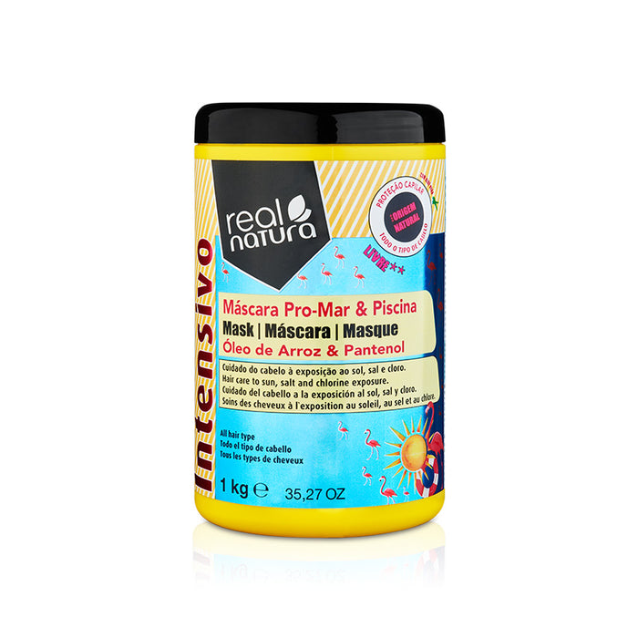 Mascarilla sin Sal para Después de la Playa O la Piscina - Máscara Sem Sal Pro-mar O Piscina 1 kg - Real Natura - 1