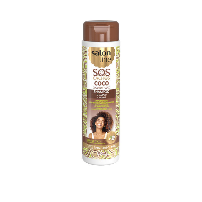 Champú SOS Rizos - Aceite de Coco 300ml - Salon Line - 1