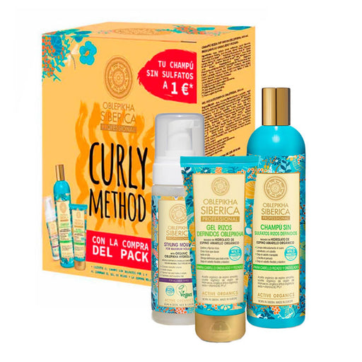 Pack Oblepikha Metodo Curly Champú + Gel + Mousse - Natura Siberica - 1