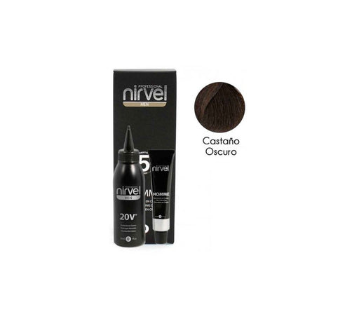 Homme Coloración en Crema Ct6 Castaño Oscuro 30ml - Nirvel - 1