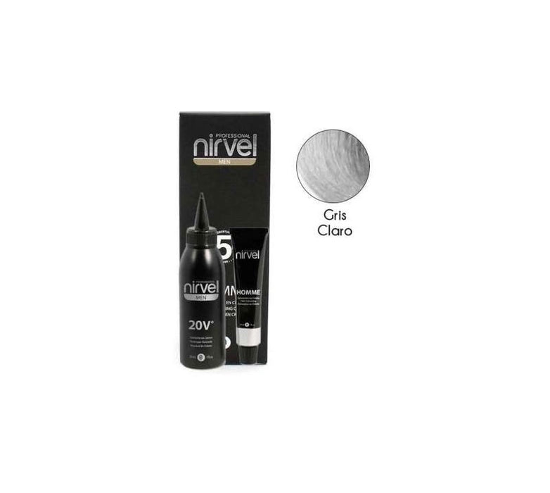 Homme Coloración en Crema G7 Gris Claro 30ml - Nirvel - 1