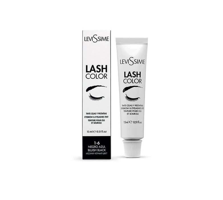 Lash Color Tinte Cejas y Pestañas 1-6 Negro Azul 15ml - Levissime - 1