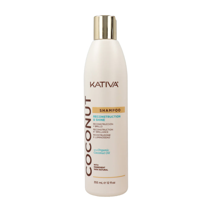 Coconut Shampoo Reconstruction & Shine 355ml - Kativa - 1
