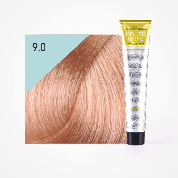 Tinte Color Gold sin amoniaco 100ml - Design Look : 9.0 Rubio Clarísimo - 1