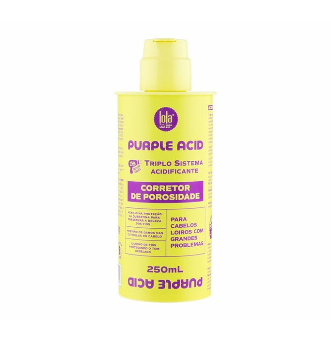 Corrector de Porosidad Purple Acid – 250 ml – Lola Cosmetics | Equilibra, Sella y Restaura el Cabello Poroso - Lola Cosmetics - 1