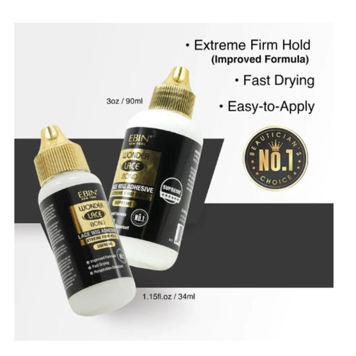Pegamento líquido para Pelucas Wonder Lace Bond  - Ebin New York - 1