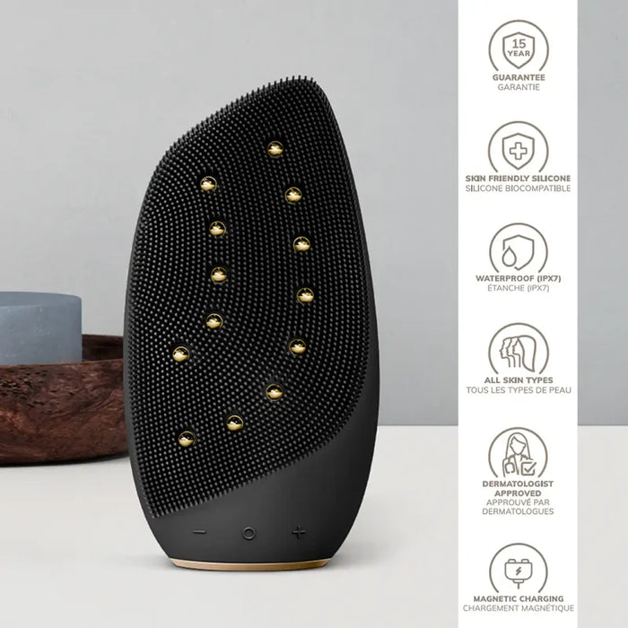 Sonic Thermo Facial Brush - Face-lifter 8 in 1 Cepillo Facial - Geske : Black Gold - 2