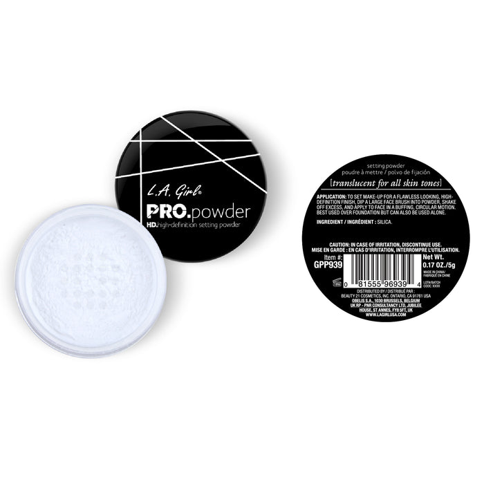 Polvos Sueltos - Hd Setting Powder - Banana Yellow - L.A. Girl : Translucent - 2