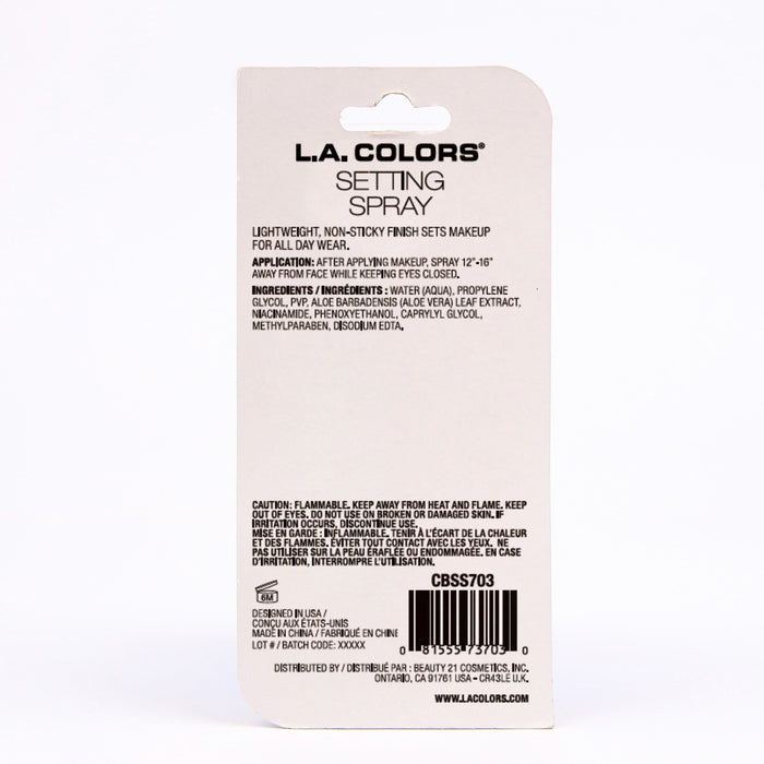 Spray Fijador Setting - L.A. Colors - 2