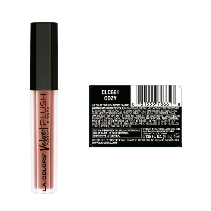 Labial Líquido Velvet Plush - L.A. Colors - 2