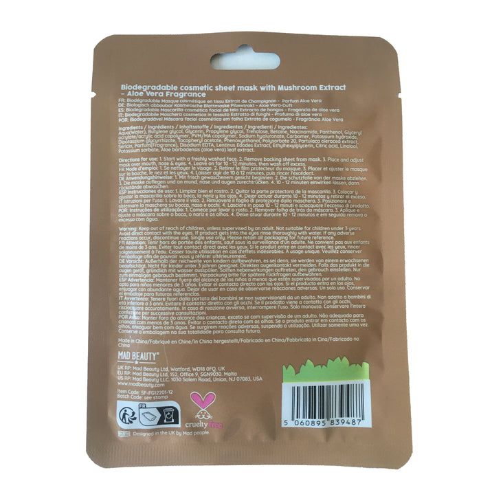 Mascarilla Facial Superfood Champiñón - Mad Beauty - 3