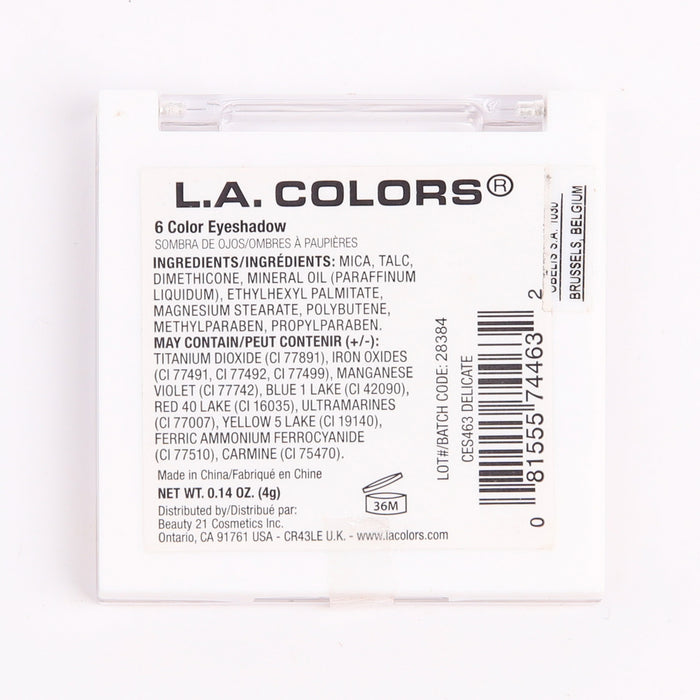 Paleta de Sombras de Ojos 6 Color - L.A. Colors - 2