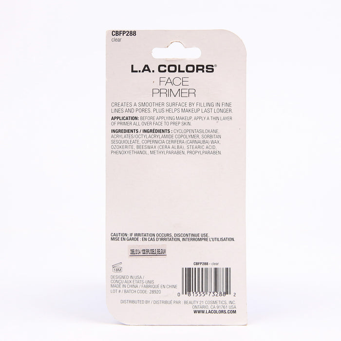 Prebase Face Primer - L.A. Colors - 3