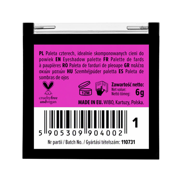 Paleta de Sombras Quattro - Wibo : 1 - 2