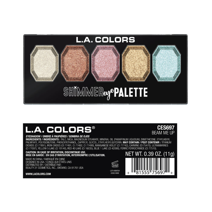 La Colors - Paleta de Sombras Shimmer Eye - L.A. Colors : Beam Me Up - 1